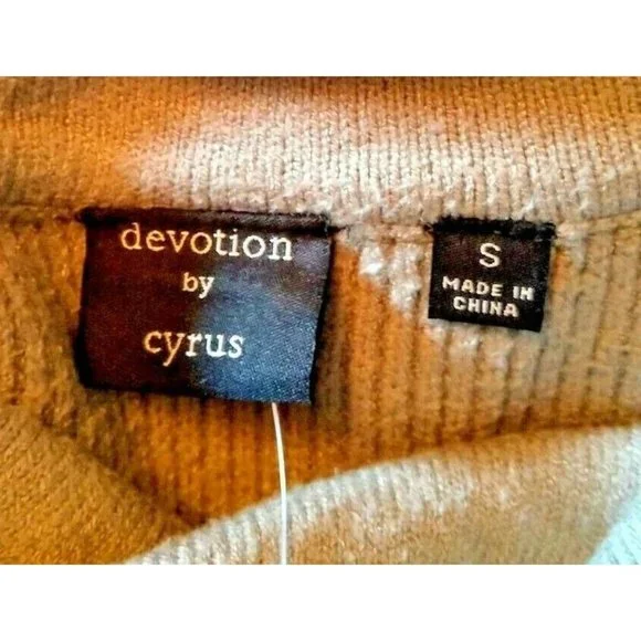 Devotion By Cyrus Sweater Putty Grey Women Turtleneck High Low Hem Size … - Picture 6 of 6